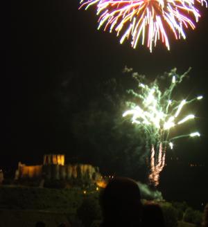 Feu d'artifice du 14 juillet à Château Gaillard