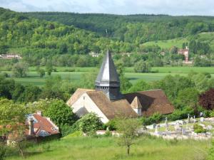 L'église de Giverny, lieu du mariage de Claude Monet avec Alice Hoschedé Raingo