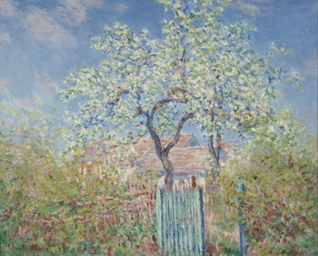Claude Monet, Poirier en fleurs, 1885, huile sur toile 65 x 81 cm, collection particulière