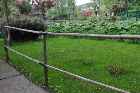 Barrière en bambou à Giverny