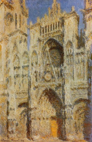 Le Portail (soleil), Claude Monet, 1892-1893, Cathédrale de Rouen, huile sur toile 100x65cm, The metropolitan Museum of Art, New York