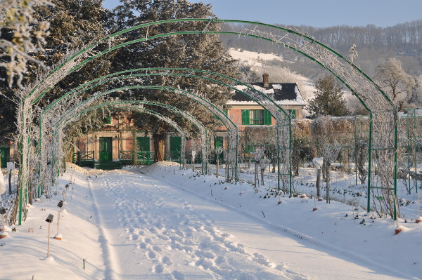 Giverny sous la neige
