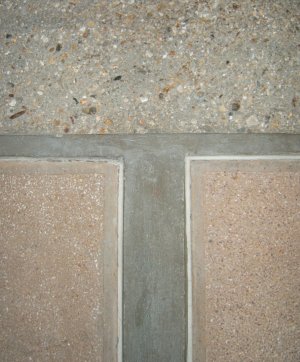 détail des bétons d'Auguste Perret, immeuble ISAI au Havre