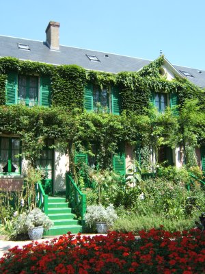 Entrée de la maison de Monet à Giverny