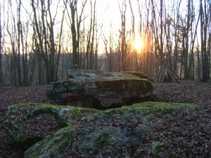 L'allée couverte de Dampmesnil, dans l'Eure, le jour du solstice d'hiver