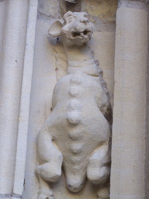 Détail du portail de la collégiale Saint Vulfran à Abbeville