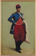 Portrait de Claude Monet en uniforme par Charles Lhuillier, 1861 musée Marmottan, Paris