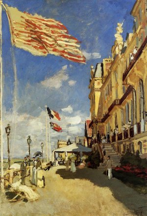 Hôtel des Roches Noires, Trouville, par Claude Monet, 1870, Musée d'Orsay Paris