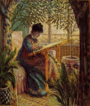 Camille au métier, 65x55 cm, Barnes Foundation Museum of Art, Merion, Pennsylvania