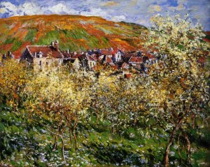 Les Pruniers en fleurs à Vétheuil, Claude Monet, 1879, Szépmüvészeti Museum, Budapest