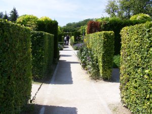chambres de verdure dans le jardin du musée d'art américain de Giverny