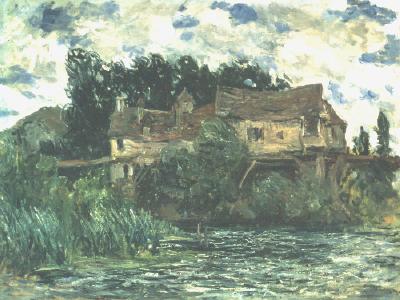 Maisons sur le Vieux Pont à Vernon (New Orleans Museum of Art, Louisiana)