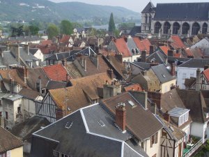 Les toits de Vernon, Eure