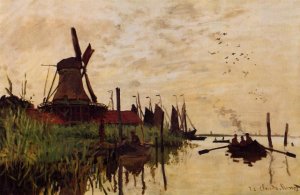 Moulin à Zaandam, Claude Monet 1871 Ny Carlsberg Glyptotek, Copenhague, Danemark