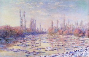 Claude Monet, les Glaçons, 1880, Shelburne Museum, Vermont, w568
