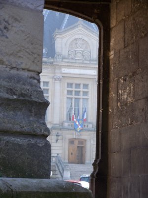 La mairie d'Evreux vue du beffroi