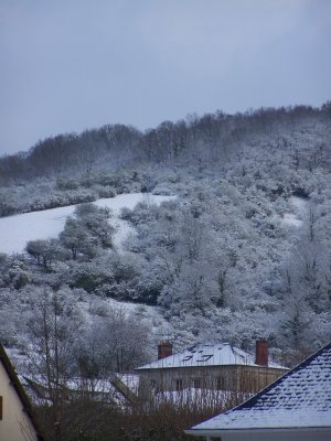 Neige à Giverny