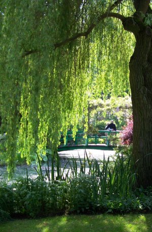 Couple sur le pont de Monet