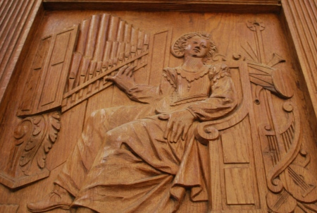 Buffet d'orgues de Vernon, détail