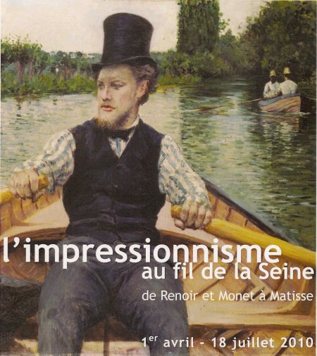 Gustave Caillebotte, Partie de bateau, dit Canotier au chapeau haut-de-forme, vers 1877-78, 90x117cm, collection particulière