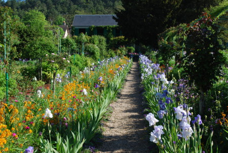 Petite allée dans les jardins de Monet