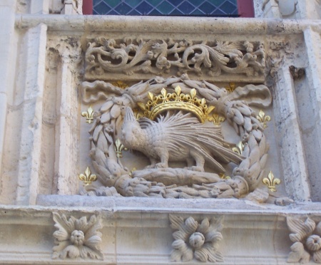 Rouen, hôtel de Bourgtheroulde, détail de la façade