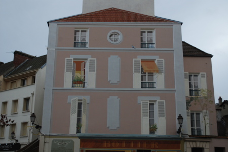 Maison en trompe l'oeil, Mantes la Jolie
