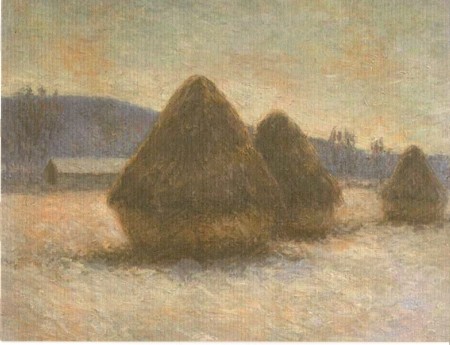 Meules en hiver