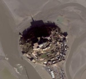 le Mont Saint Michel vu du ciel
