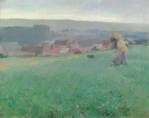 Rain in Giverny, William Blair Bruce, Spanierman Gallery, NYC